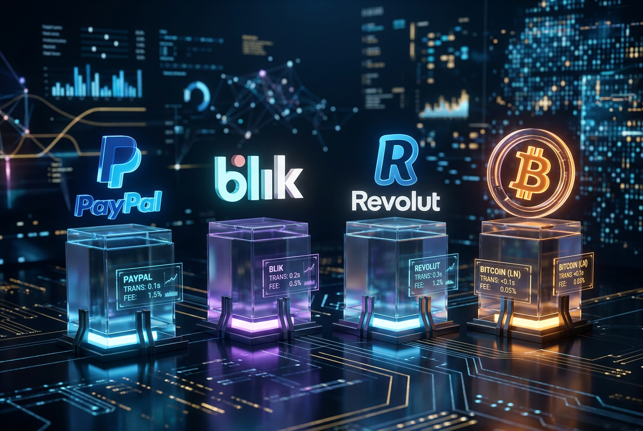 Porównanie metod płatności w kasynach online: BLIK, PayPal, Revolut i Bitcoin